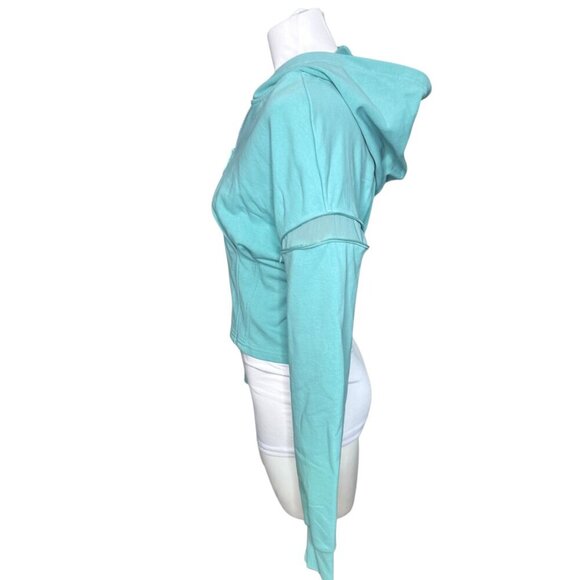 Fabletics Dakota hoodie mint teal Serenity womens full zip jacket Small - Picture 4 of 8